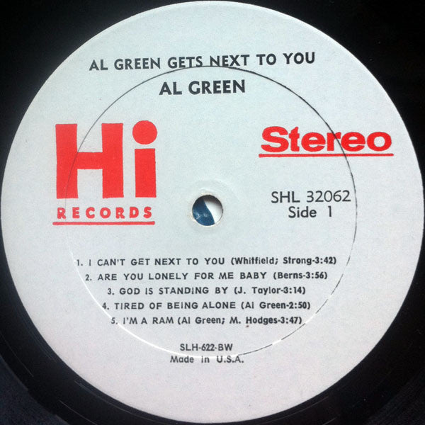 Al Green : Al Green Gets Next To You (LP, Album)