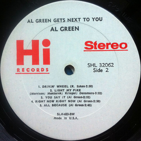 Al Green : Al Green Gets Next To You (LP, Album)