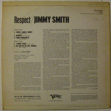 Jimmy Smith : Respect (LP, Mono)