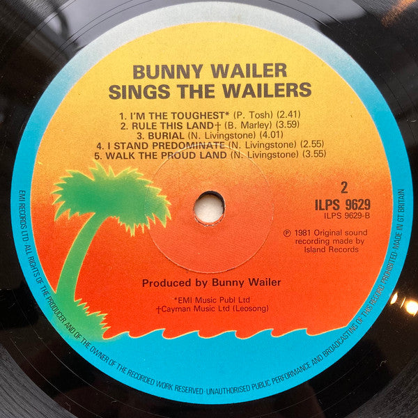 Bunny Wailer : Sings The Wailers (LP)