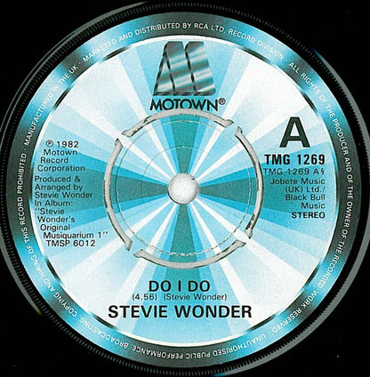 Stevie Wonder : Do I Do (7", Single)