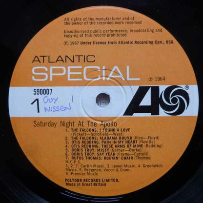 Various : Saturday Night At The Apollo (LP, Comp, RE)