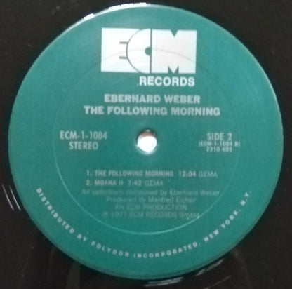 Eberhard Weber : The Following Morning (LP, Album)