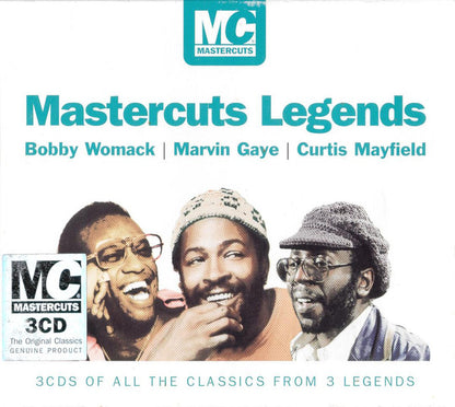 Bobby Womack / Marvin Gaye / Curtis Mayfield : Mastercuts Legends (3xCD, Comp + Box)