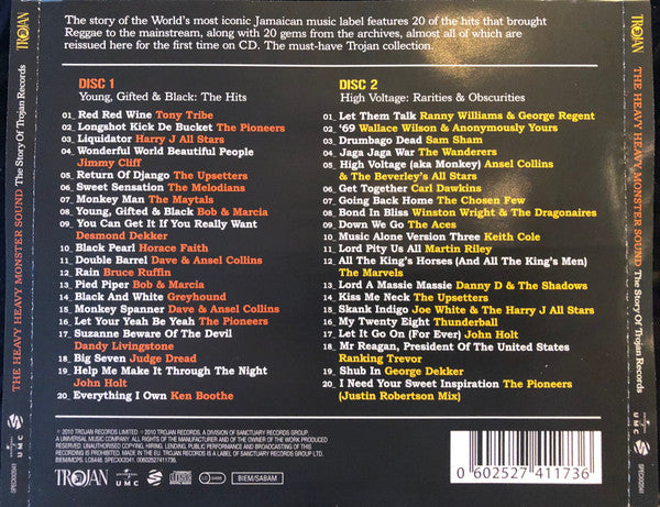 Various : The Heavy Heavy Monster Sound: The Story Of Trojan Records (2xCD, Comp)