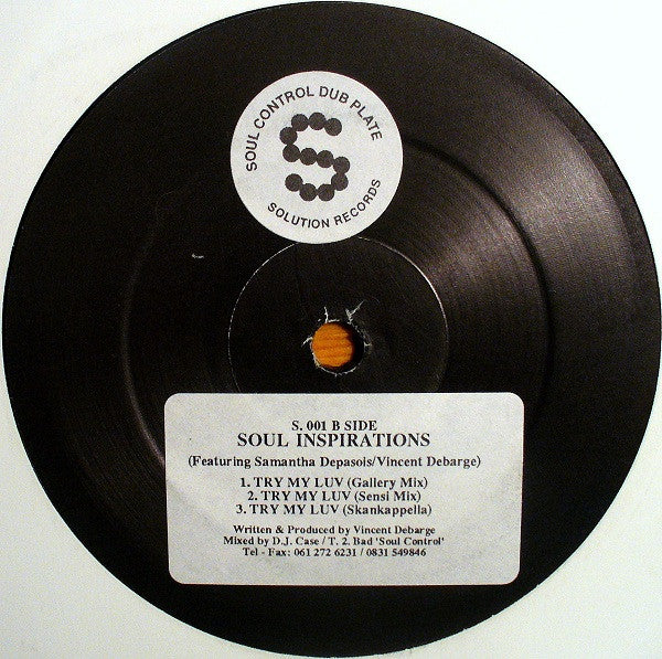 Soul Inspirations Featuring Samantha Depasois : Try My Luv (12")