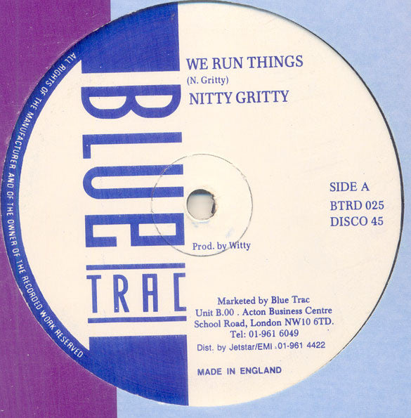 Nitty Gritty / Ugly Man* : We Run Things / DJ Dey Yah (12")