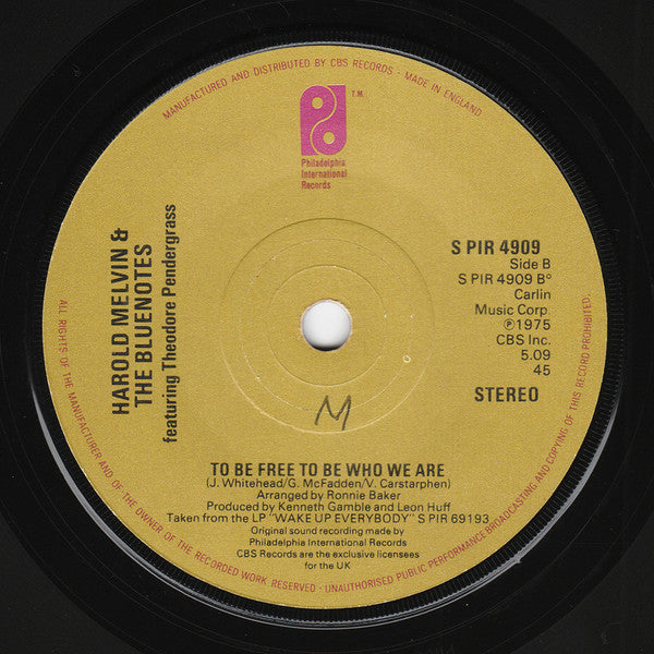 Harold Melvin & The Bluenotes* Featuring Theodore Pendergrass* : Don't Leave Me This Way (7", Single, Sol)