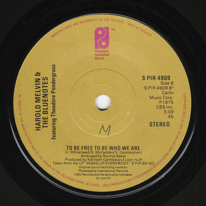 Harold Melvin & The Bluenotes* Featuring Theodore Pendergrass* : Don't Leave Me This Way (7", Single, Sol)