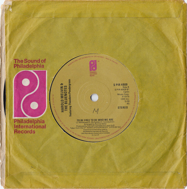 Harold Melvin & The Bluenotes* Featuring Theodore Pendergrass* : Don't Leave Me This Way (7", Single, Sol)