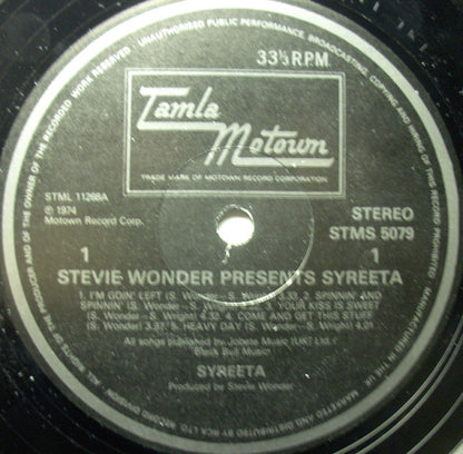 Stevie Wonder presents Syreeta : Syreeta (LP, Album, RE)