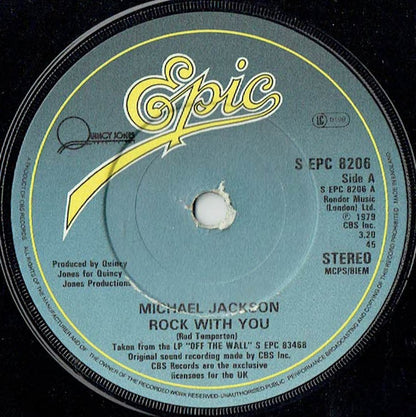 Michael Jackson : Rock With You (7", Single, Pap)