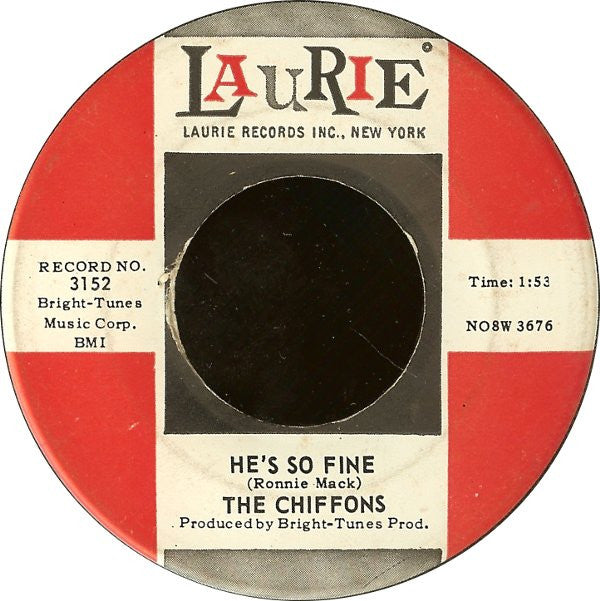 The Chiffons : He's So Fine / Oh My Lover (7", Single, Roc)