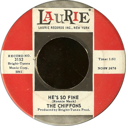 The Chiffons : He's So Fine / Oh My Lover (7", Single, Roc)