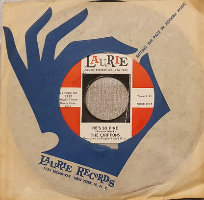 The Chiffons : He's So Fine / Oh My Lover (7", Single, Roc)