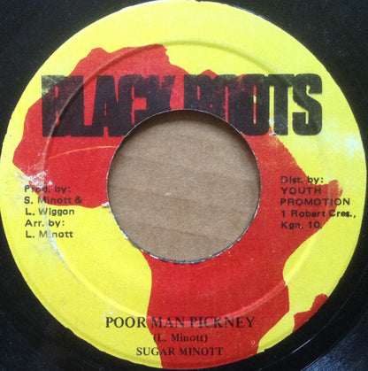 Sugar Minott : Poor Man Pickney (7", Single)