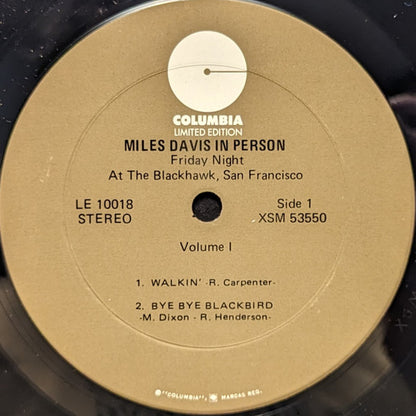 Miles Davis : In Person, Friday Night At The Blackhawk, San Francisco, Volume I (LP, Album, RE, Pit)