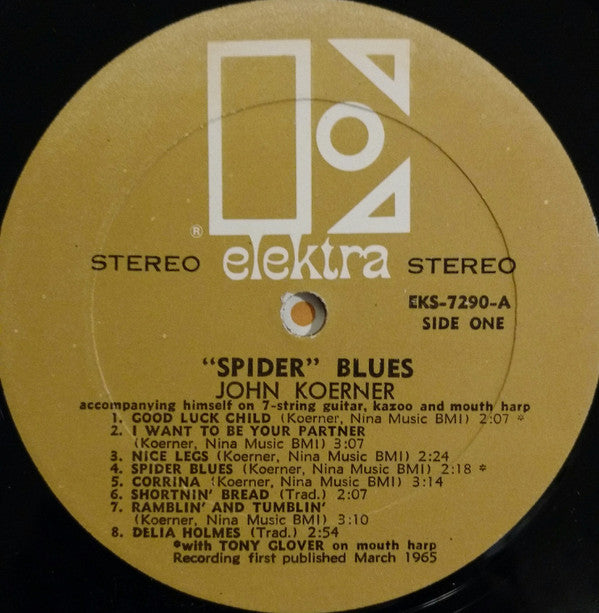 John Koerner : Spider Blues (LP, RE)