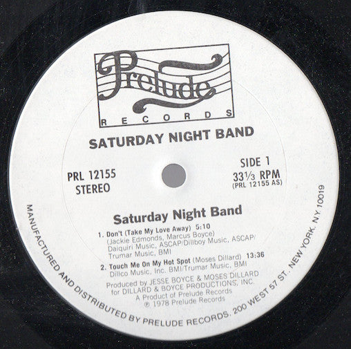 Saturday Night Band : Come On Dance, Dance (LP, Album, Promo)