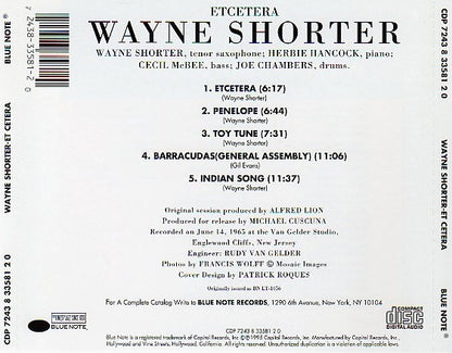 Wayne Shorter : Etcetera (CD, Album, Ltd, RE, RM)