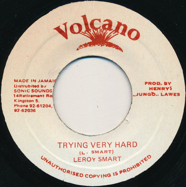 Leroy Smart : Trying Very Hard (7")