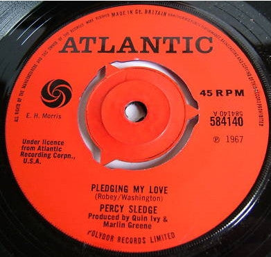 Percy Sledge : Pledging My Love (7", 3-P)