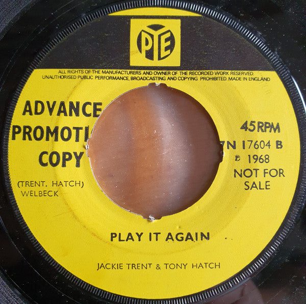 Jackie Trent and Tony Hatch* : Our Little Boat (7", Single, Promo)