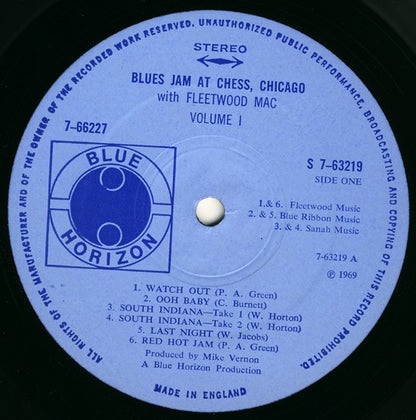 Fleetwood Mac, Otis Spann, Willie Dixon, Shakey Horton*, J.T. Brown, Guitar Buddy*, Honey Boy Edwards*, S.P. Leary : Blues Jam At Chess (2xLP, Album)