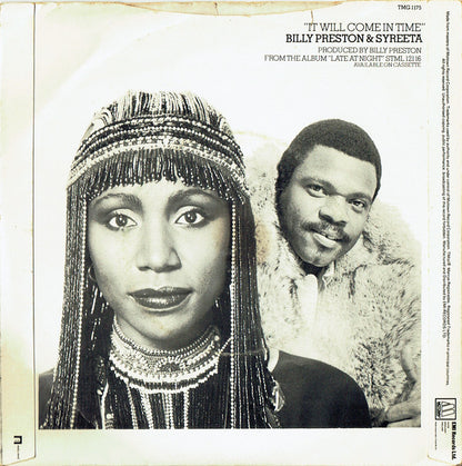 Billy Preston & Syreeta : It Will Come In Time (7", Single)