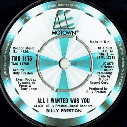 Billy Preston & Syreeta : It Will Come In Time (7", Single)