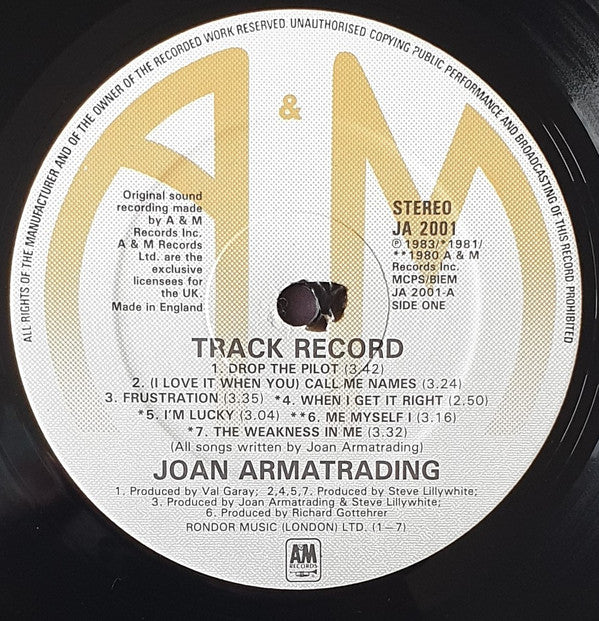 Joan Armatrading : Track Record (LP, Comp)