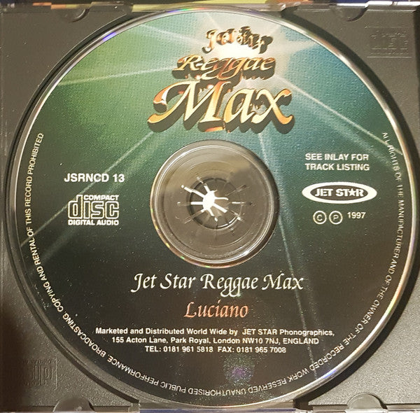 Luciano (2) : Jet Star Reggae Max (CD, Comp)