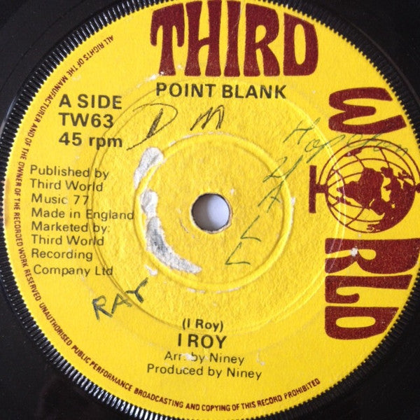 I Roy* : Point Blank (7")