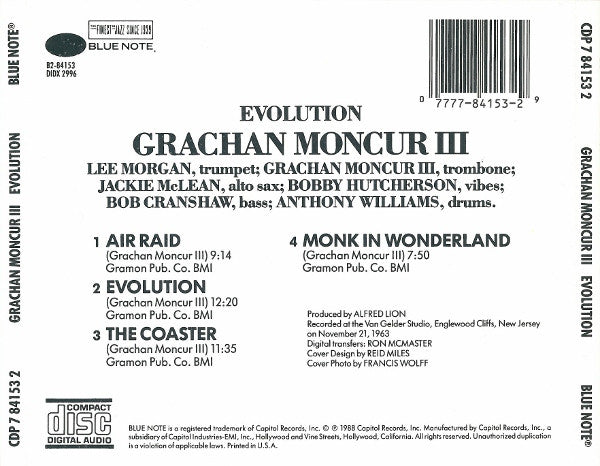 Grachan Moncur III : Evolution (CD, Album, RE)