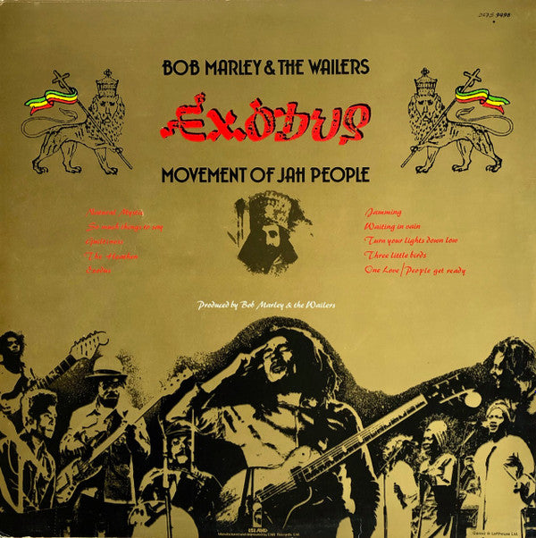 Bob Marley & The Wailers : Exodus (LP, Album, RP)