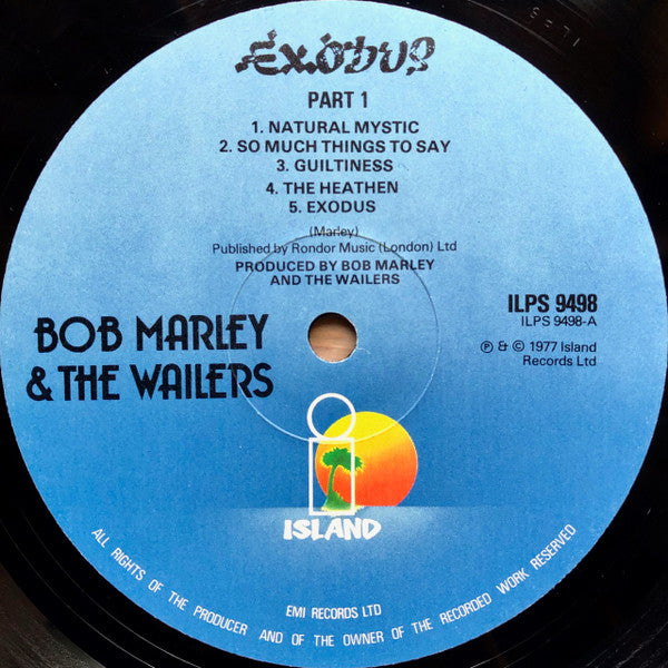 Bob Marley & The Wailers : Exodus (LP, Album, RP)