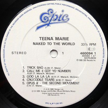 Teena Marie : Naked To The World (LP, Album)