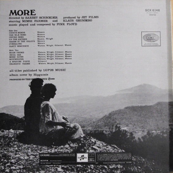 Pink Floyd : Soundtrack From The Film "More" (LP, Album)