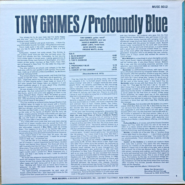 Tiny Grimes : Profoundly Blue (LP, Album)