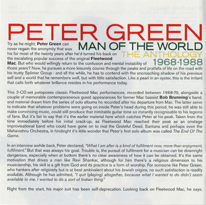 Peter Green (2) : Man Of The World - The Anthology 1968-1988 (2xCD, Comp, RM)