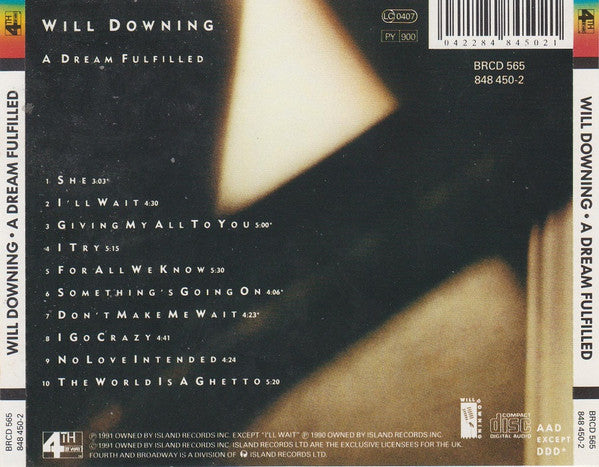 Will Downing : A Dream Fulfilled (CD, Album)