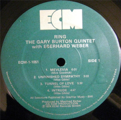 The Gary Burton Quintet* with Eberhard Weber : Ring (LP, Album)