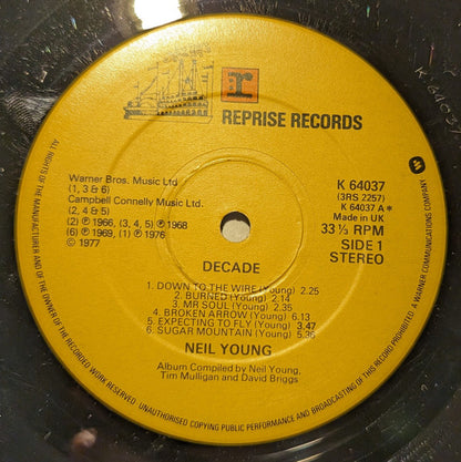 Neil Young : Decade (3xLP, Comp, Tri)