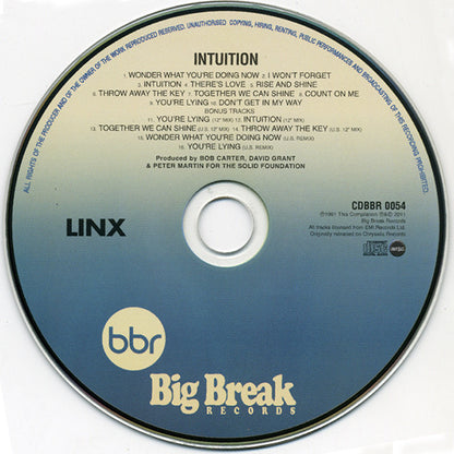 Linx : Intuition (CD, Album, RE, RM)