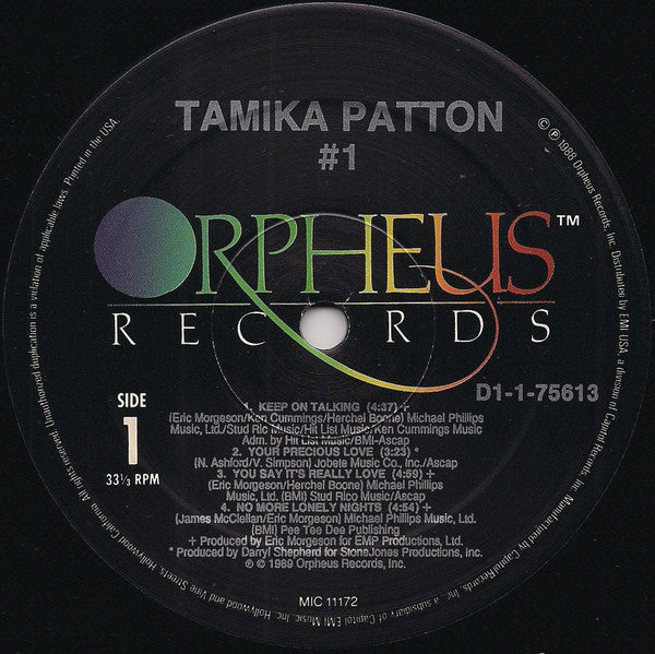 Tamika Patton : #1 (LP, Album)