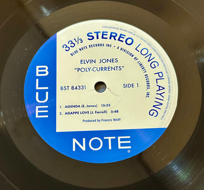 Elvin Jones : Poly-Currents (LP, Album, RE, 180)