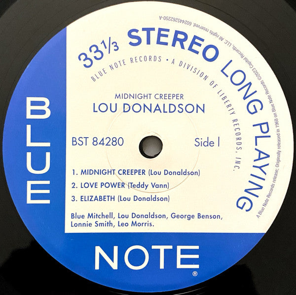 Lou Donaldson : Midnight Creeper (LP, Album, RE, 180)