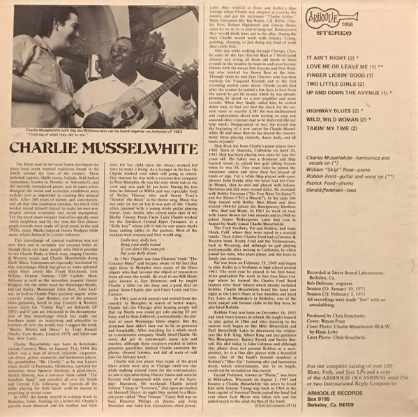 Charlie Musselwhite : Takin' My Time (LP, Album)