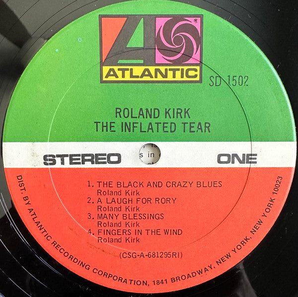 Roland Kirk : The Inflated Tear (LP, Album, RE, PRC)