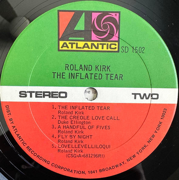 Roland Kirk : The Inflated Tear (LP, Album, RE, PRC)